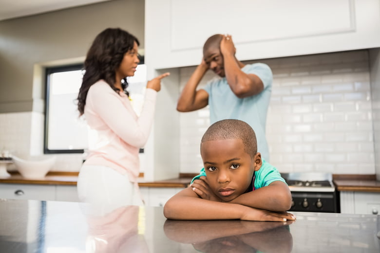 Image result for random picture of a parent arguing in front of their kids