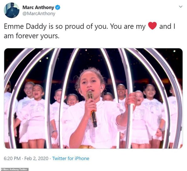 'I am forever yours': However the most touching tribute came from Emme's father who wrote on Twitter: 'Emme Daddy is so proud of you