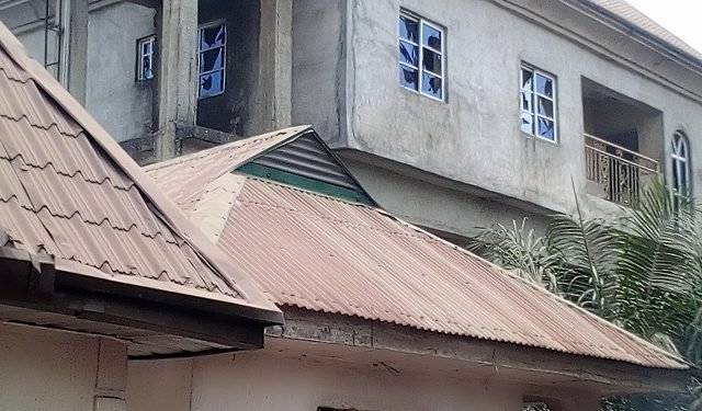 One of the mansions demolished in Imo state