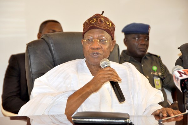 Nigeria’s Information minister, Lai Mohammed,
