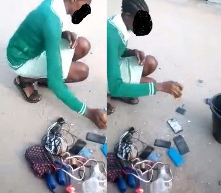 Nigerians react to video of a teacher asking a student of the Federal Girls College Akure to destroy her phone and those of her schoolmates