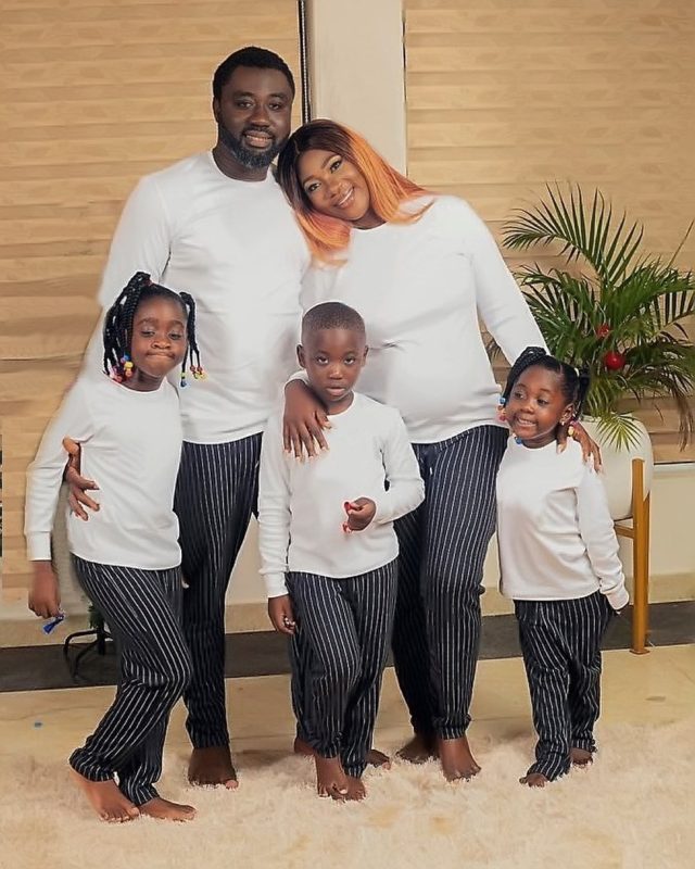 Mercy Johnson and her family