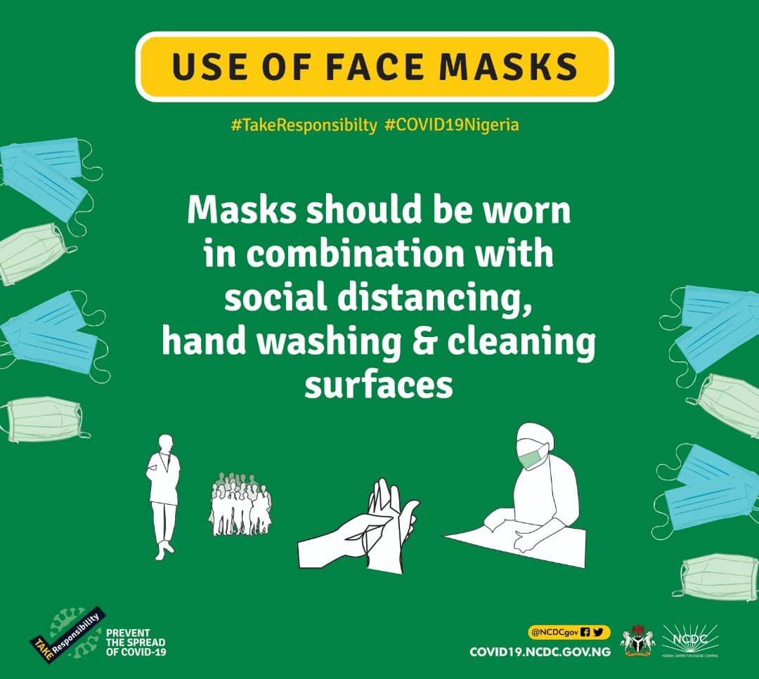 The use of face masks can pose a risk of Coronavirus infection - NCDC