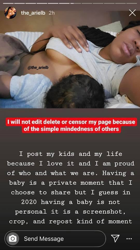 American mother drags Halima Abubakar for stealing her baby photo while announcing the birth of her child 