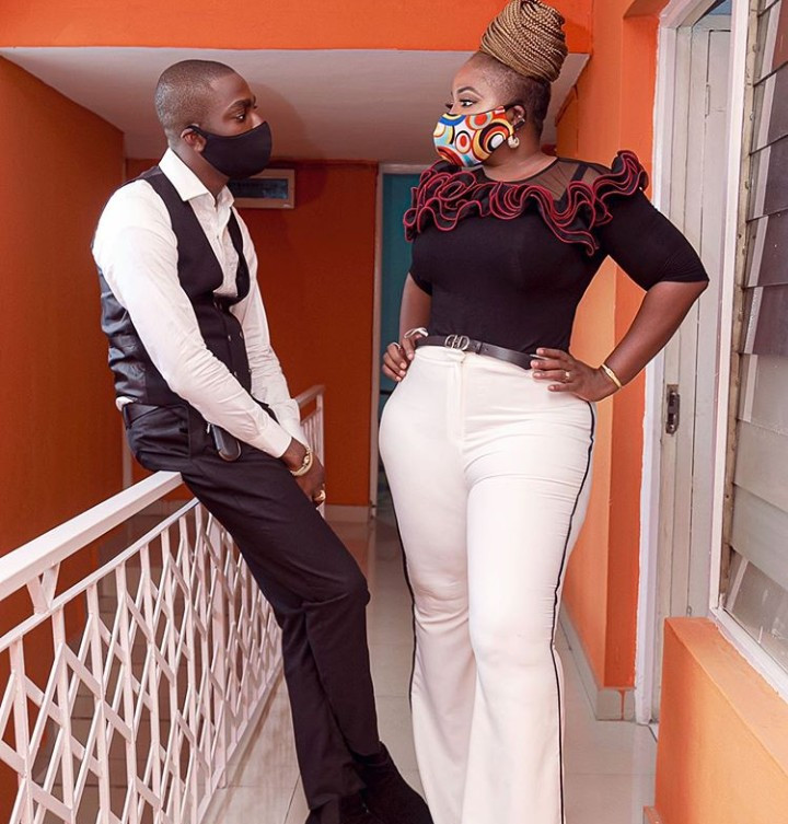 Anita Joseph with her hubby MC Fish