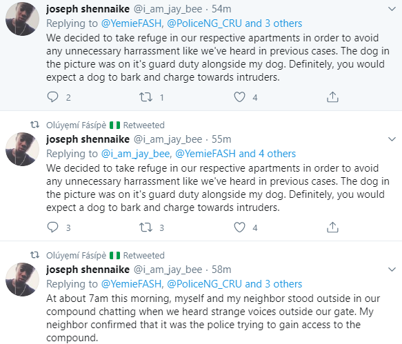 Dog on the brink of death after a policeman allegedly shot it when it prevented them from entering a compound in Akure (graphic photo)