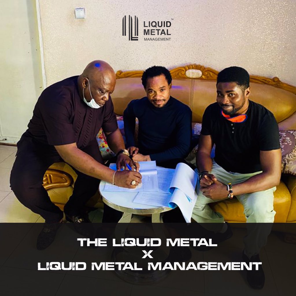 Popular Prophet Odumeje signs endorsement deal with 'Liquid Metal'