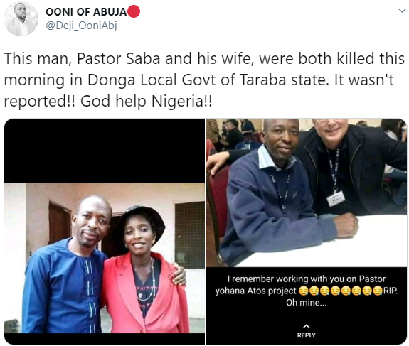 Pastor and his wife