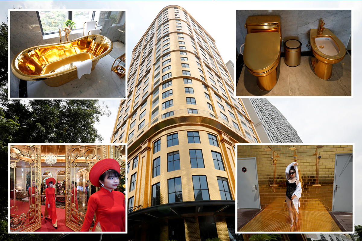 Dolce Hanoi Golden Lake hotel made of gold has finally opened