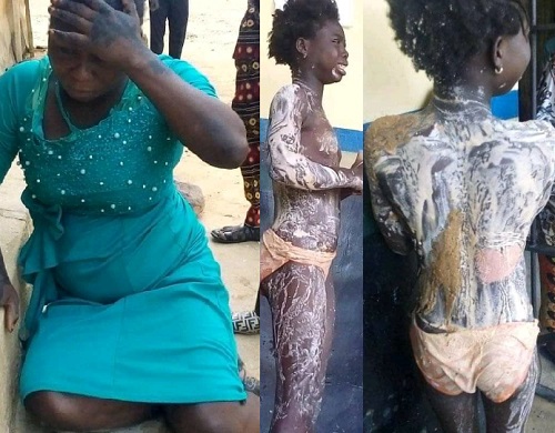 The woman arrested for pouring water on her niece