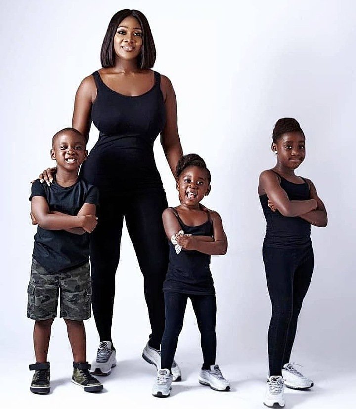 Mercy Johnson and her children