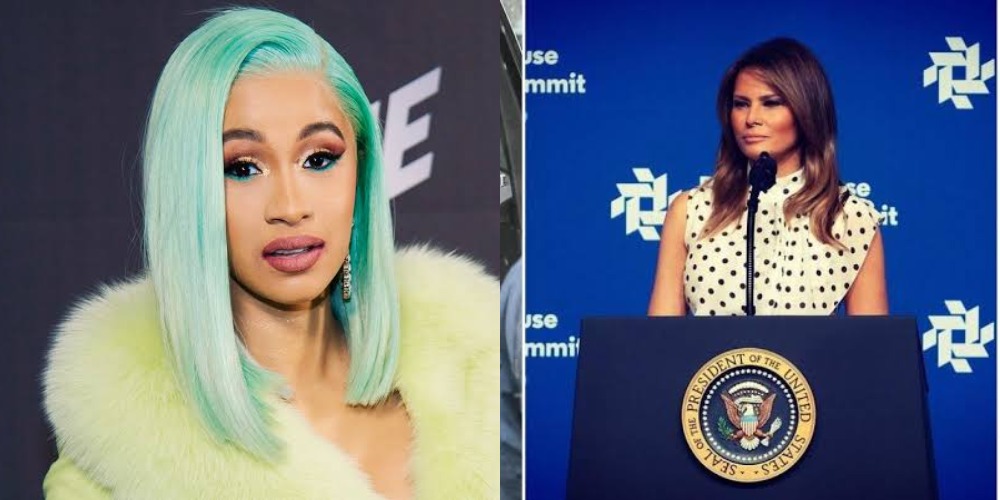 Cardi B Shares Complete Naked Photo Of Melania Trump After Political Correspondent Slammed Her 1