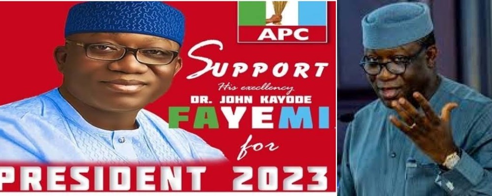 Governor Fayemi Reacts To His Viral 2023 Presidential Campaign Posters Sponsored By LG Boss 1
