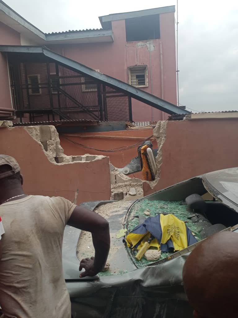 UPDATE: Photos from the scene of helicopter crash in Opebi Lagos 23