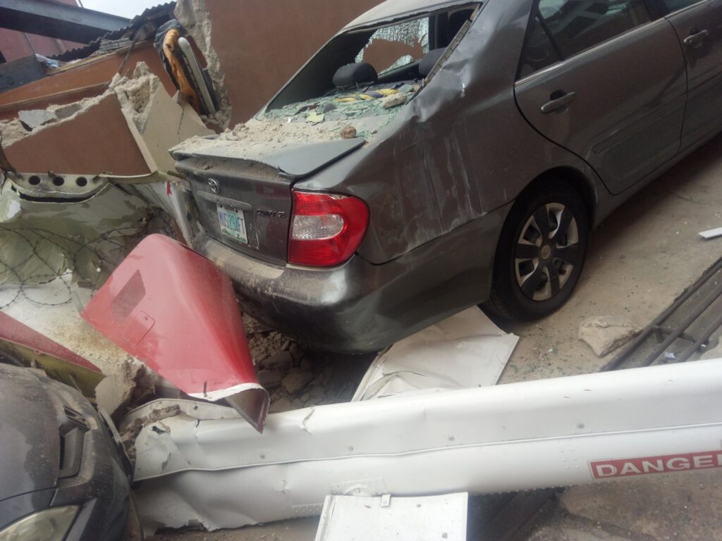 UPDATE: Photos from the scene of helicopter crash in Opebi Lagos 8