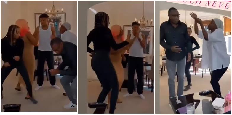 Billionaire, Femi Otedola Dances With His Children As They Have Fun Together At Home [Video] 1