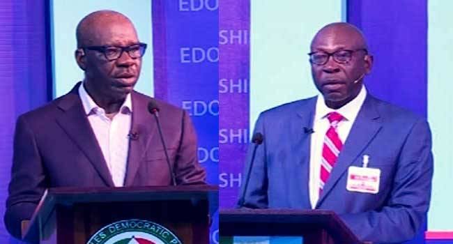 Claims And Counter Claims Dominate As Obaseki, Ize-Iyamu Engage In Edo Election Debate 1