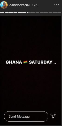 Davido Set To Visit Ghana On Saturday 2