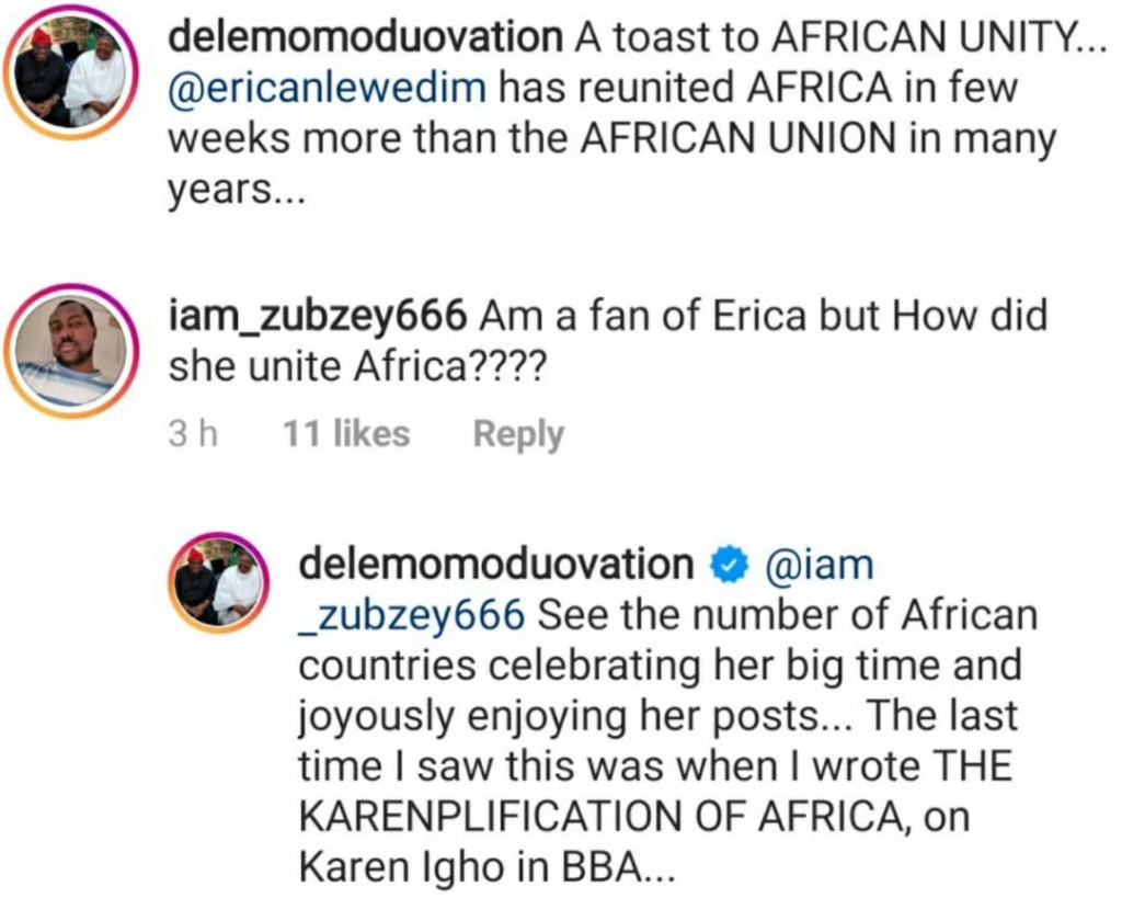 "Erica Has Reunited Africa More Than The African Union Has Done In Years" — Dele Momodu 2