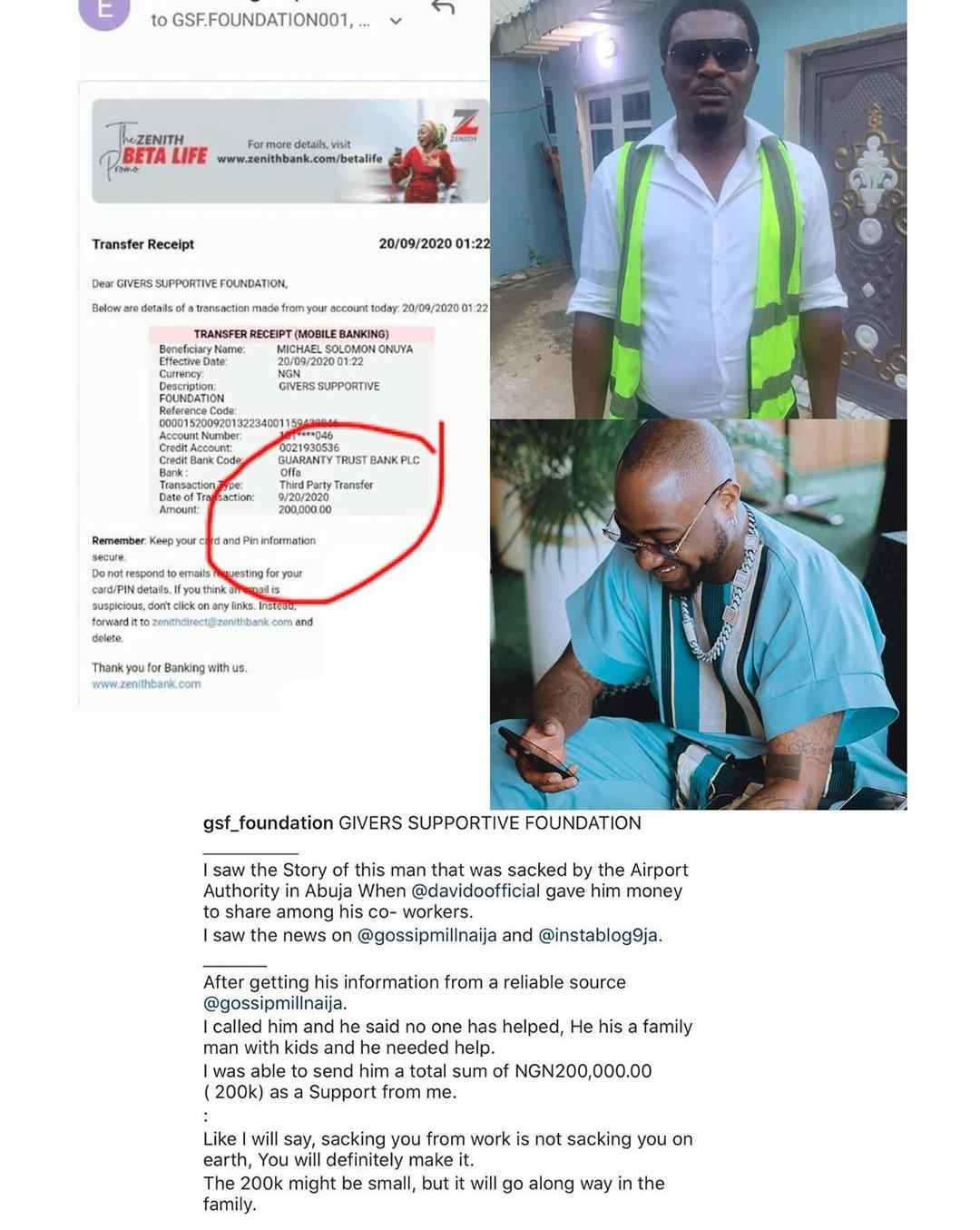 Good Samaritan Gifts Airport Official N200,000 After He Lost His Job Because Of Davido 2