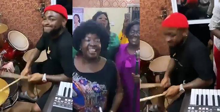 Watch Davido Happily Playing Drums During Praise And Worship Session In Asaba Church [Video] 1