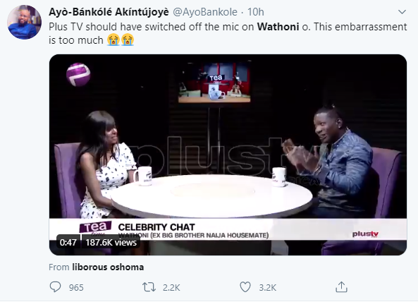 Wathoni trends as Nigerians mock her for failing all the questions asked during an interview (video)