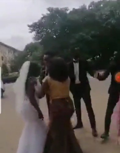 The bride took off after finding out her man's cheating ways