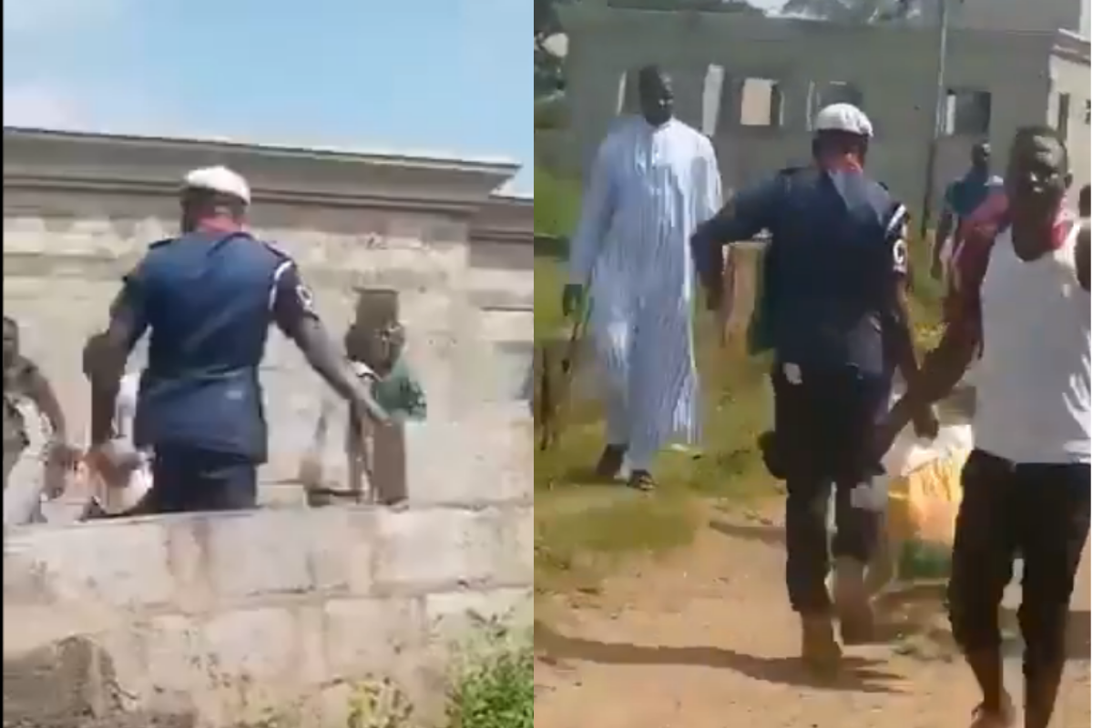 NSCDC Sacks Officer Caught On Camera Looting COVID-19 Palliatives In Abuja [Video] 1