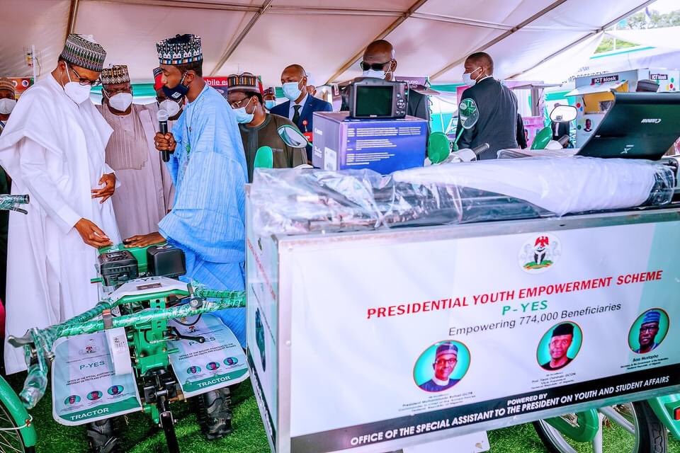 President Buhari Launches Motorcycle, Keke-Napep, Others For Youth Empowerment Scheme [Photos] 2