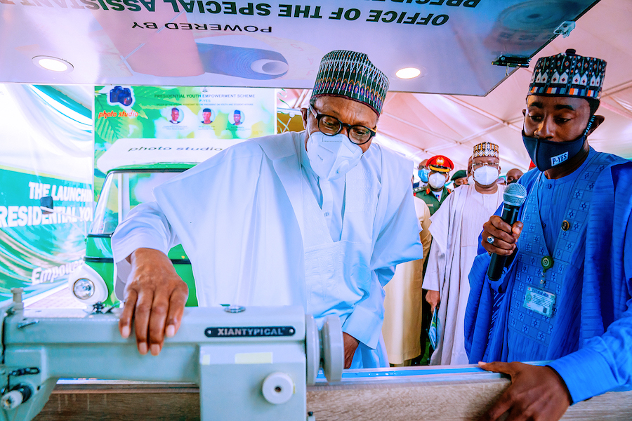 President Buhari Launches Motorcycle, Keke-Napep, Others For Youth Empowerment Scheme [Photos] 10