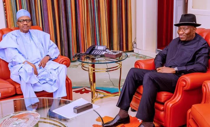 President Buhari Meets Goodluck Jonathan To Discuss Ongoing Political Crisis In Mali 1