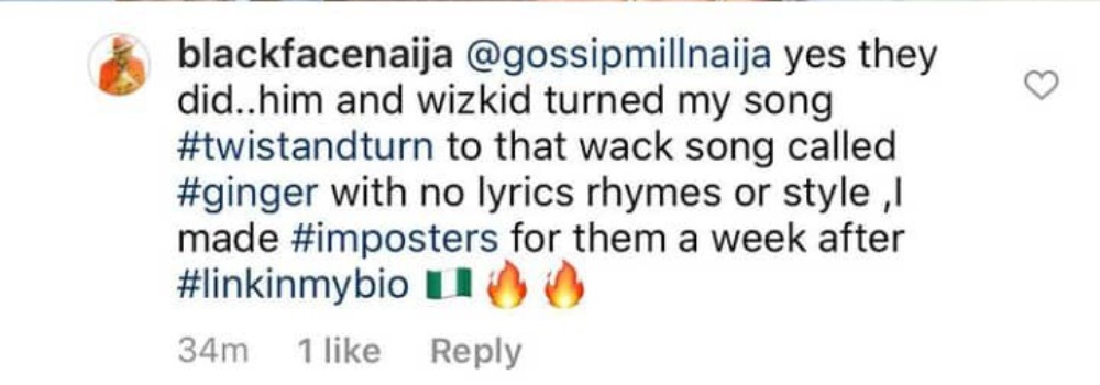 Blackface Calls Out Burna Boy And Wizkid, Accuses Them Of Stealing His Song [Video] 2