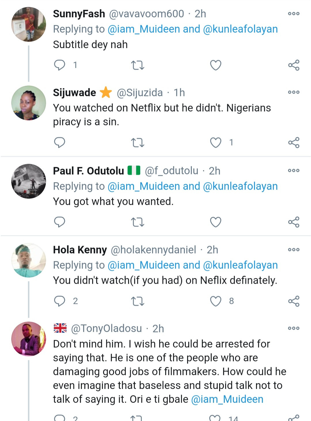 "You are a very stupid idiot. Omo ale." Kunle Afolayan slams follower who asked why his latest movie 