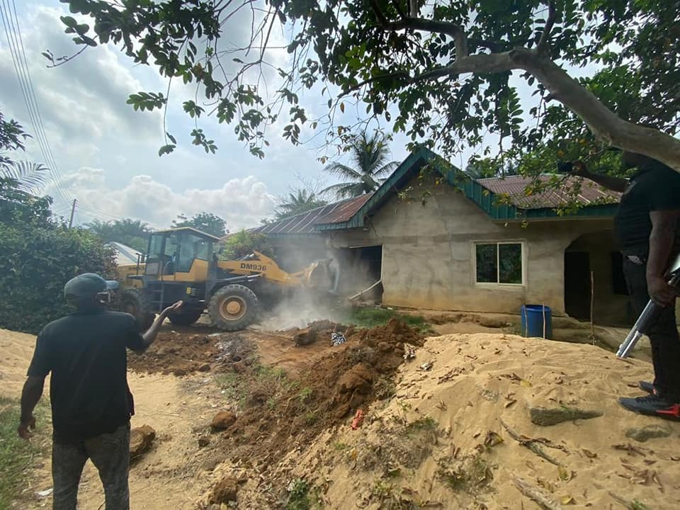 Kidnapper's house demolished