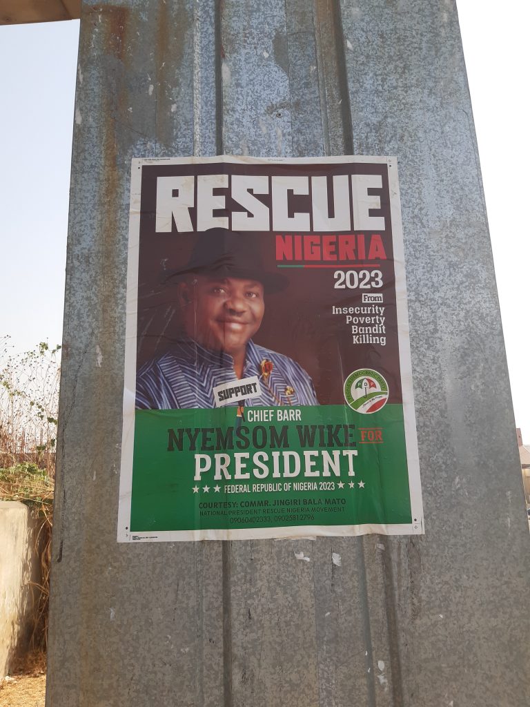 2023 Presidential Campaign Posters Of Nyesom Wike Spotted In Abuja [Photos] 4