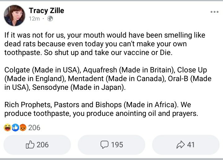 "Africans Are Not Important... If Not For Us, They Will Be Smelling Like Dead Rats" - Tracy Zille 3