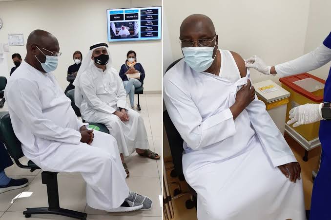 Atiku Abubakar Receives Pfizer COVID-19 Vaccine In Dubai [Photos] 1