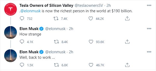 Elon Musk Beats Jeff Bezos To Become World's Richest Man With $195 Billion Net Worth 3