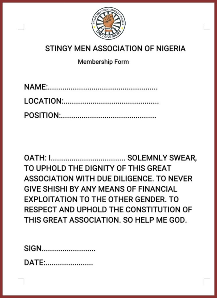 How to download Stingy Men Association ID card and Form 2