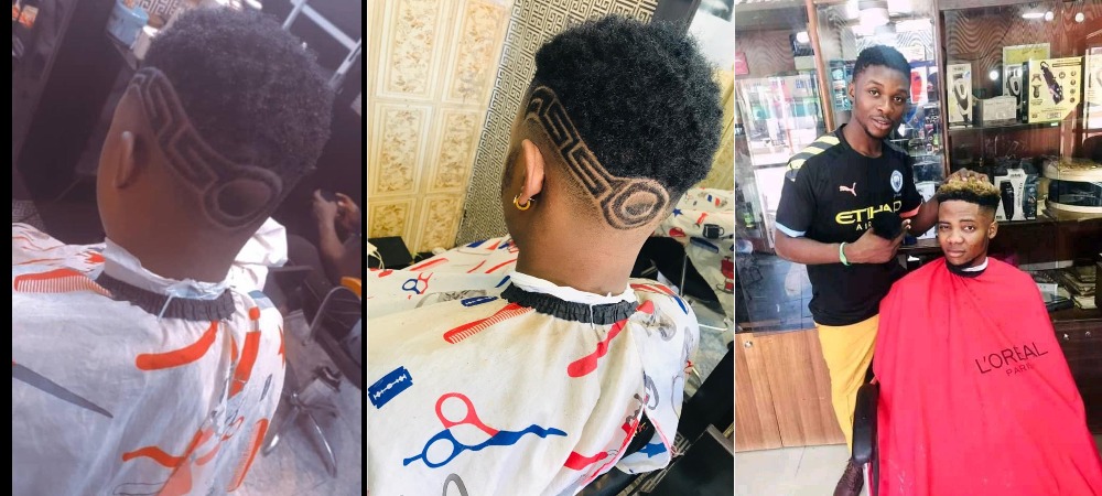 Barber Arrested Over 'Islamic Inscription' Haircut In Kano, Shares Photos Of The Hairstyle 1