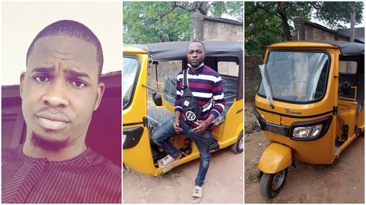 Man Gifts Tricycle To Bike Man Who Gave Him Free Rides For 5 Years Back In University 1