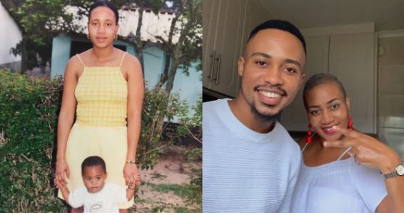 The son and mother throwback, recent photos