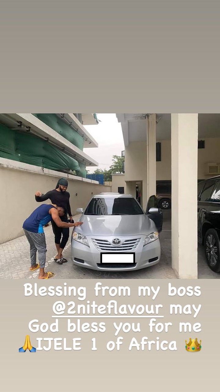 Singer Flavour Gift His Childhood Friend 'Asuwa Dede' A Brand New Car [Photos] 5