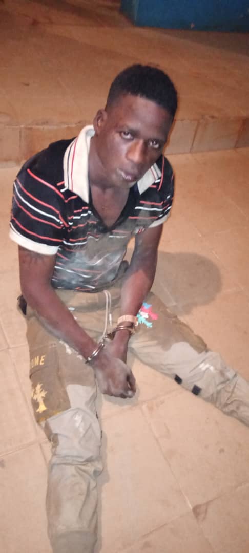 The armed robber apprehended by police in Ogun state