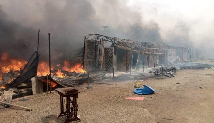 Fire incident in Katsina state