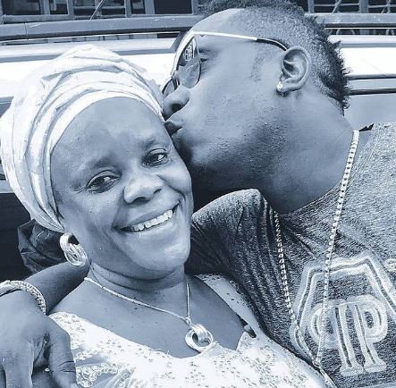 Duncan Mighty and his mother 