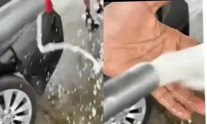 Viral Video Of Nigerian Filling Station Selling Water Instead Of Petrol To Unsuspecting Motorist 1