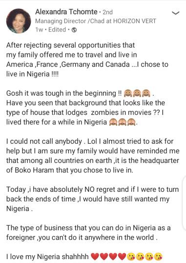 Woman Turns Down Opportunities To Live In US, Canada, Europe, Says She Prefers Nigeria 2