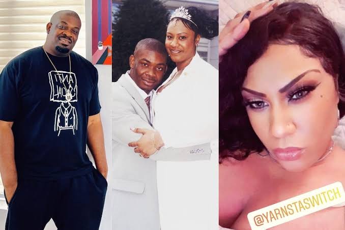 Don Jazzy's Ex-Wife, Michelle Reveals Why She Looks Taller Than Him In Their Wedding Photo 1