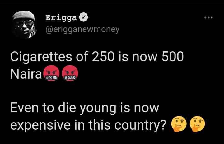 "Even To Die Young Is Now Expensive In This County" - Rapper, Erigga Laments About Nigeria 2
